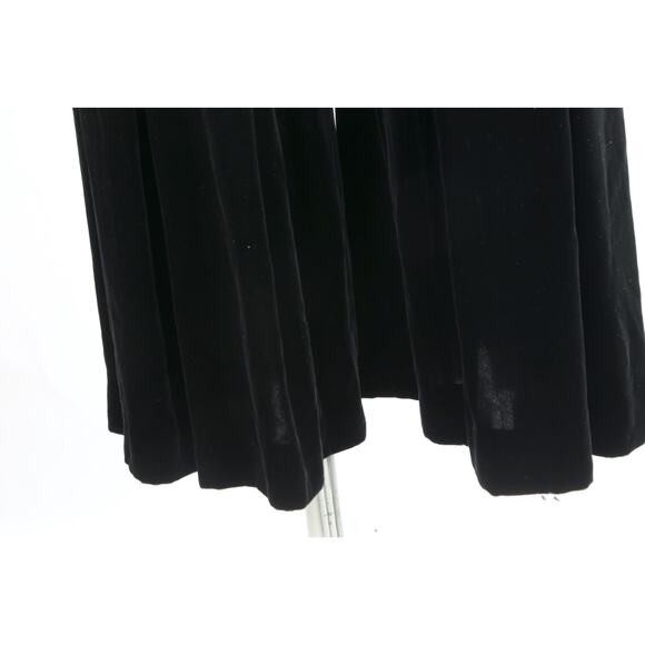 Oscar De La Renta Black Velvet Wide Leg Dress Pants Luxury Evening Size 8 - Picture 11 of 16